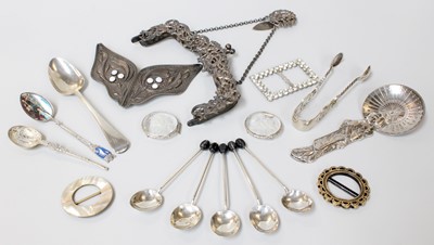 Lot 96 - A Collection of Assorted Silver, including a...