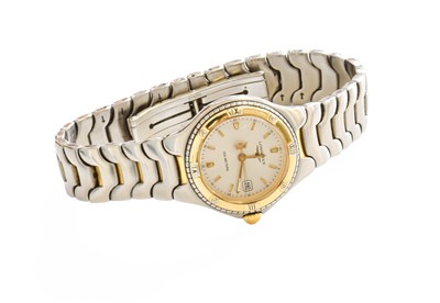 Lot 428 - A Lady's BI Metal Quartz Longines Wristwatch,...