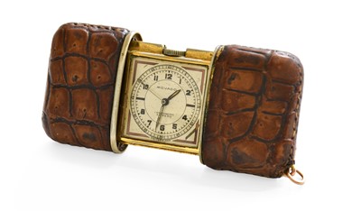 Lot 390 - A Gilt Metal Movado Purse Watch