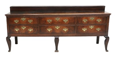 Lot 273 - A George III Oak Enclosed Dresser, late 18th...