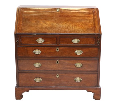 Lot 289 - A George III Mahogany Bureau, late 18th...