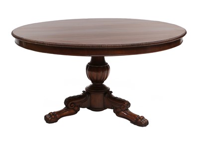 Lot 372 - A Regency Irish Mahogany Circular Dining Table,...