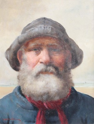 Lot 1119 - David W Haddon (fl.1884-1911) "The Coxswain"...