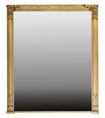 Lot 353 - A William IV Giltwood Overmantel Mirror, circa...