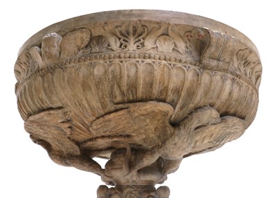 Lot 207 - A Terracotta Urn, in Renaissance style, the...