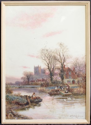Lot 1019 - Walter Stuart Lloyd (1845-1959) The row boat...