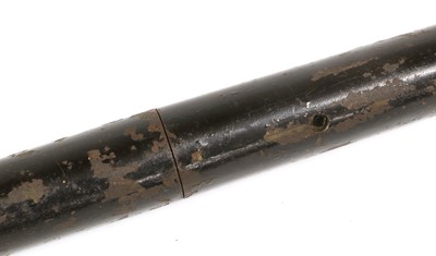 Lot 215 - A 19th Century Air Cane, of black painted...