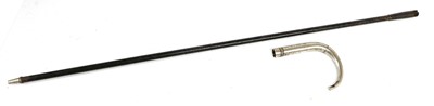 Lot 215 - A 19th Century Air Cane, of black painted...