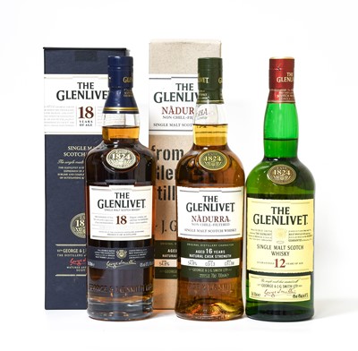 Lot 3154 - Glenlivet 18 Year Old Single Malt Scotch...