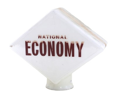 Lot 548 - A National Economy Glass Petrol Pump Globe by...