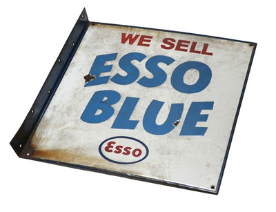 Lot 575 - A Double-Sided Enamel Advertising Sign: WE...