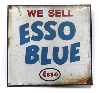 Lot A Double-Sided Enamel Advertising Sign: WE...
