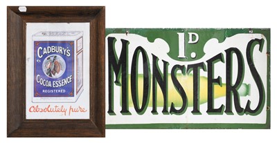 Lot 3204 - Monster 1d Enamel Sign