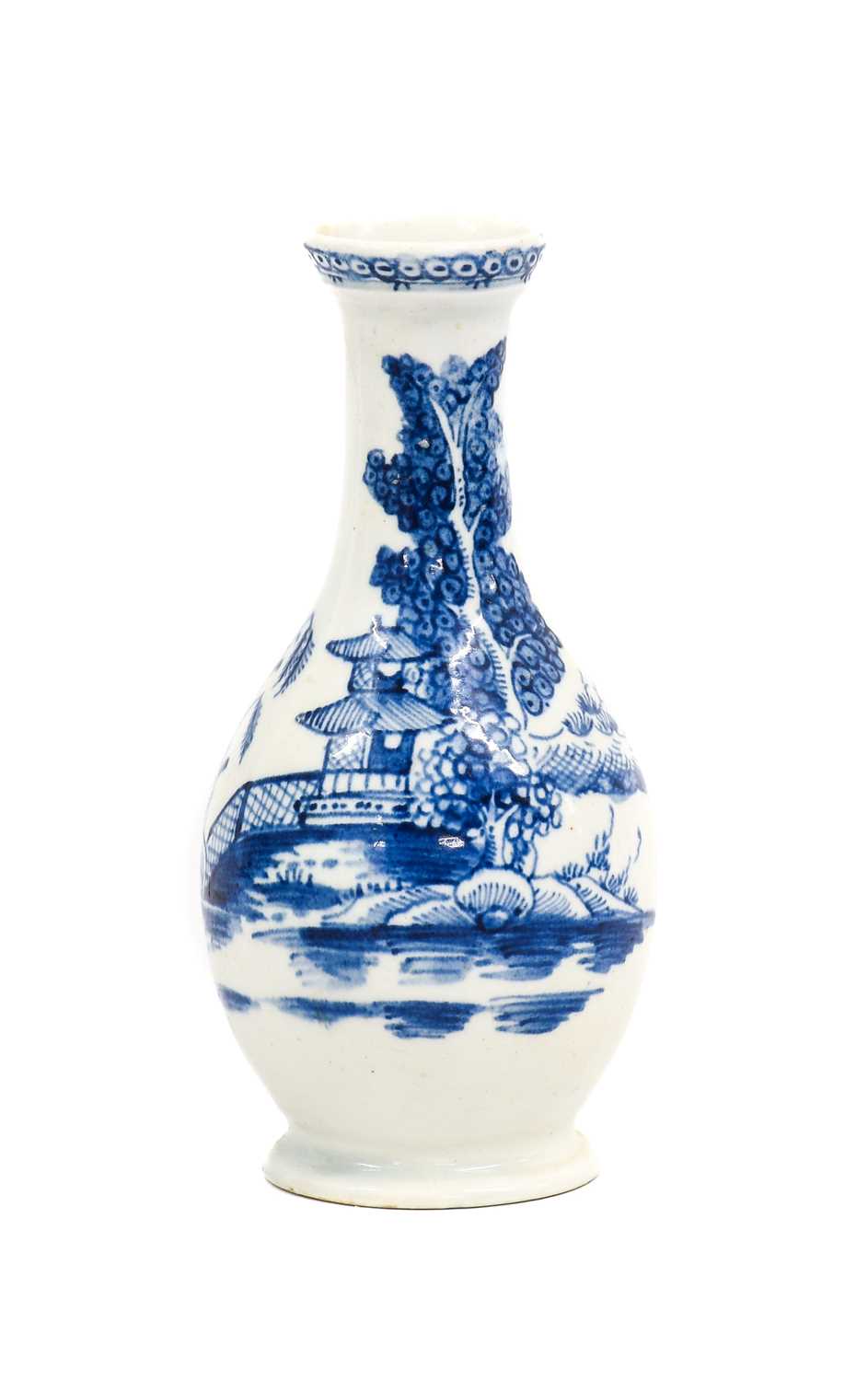 Lot 55 - A Lowestoft Porcelain Bottle Vase, circa 1775,...