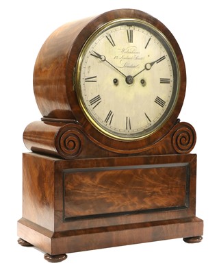 Lot 236 - A Mahogany Striking Table Clock, signed...