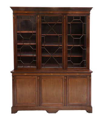 Lot 1350 - A Victorian Mahogany, Crossbanded, Boxwood and...