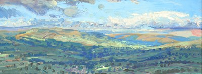 Lot 574 - Piers Browne (b.1949) "August Morning: Upper...