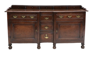 Lot 262 - An English Joined Oak Dresser Base,...