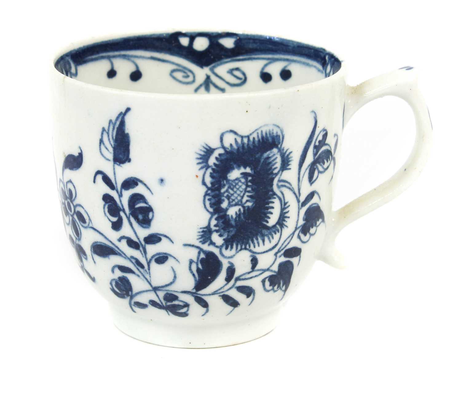 Lot 35 - A Lowestoft Porcelain Coffee Cup, circa...
