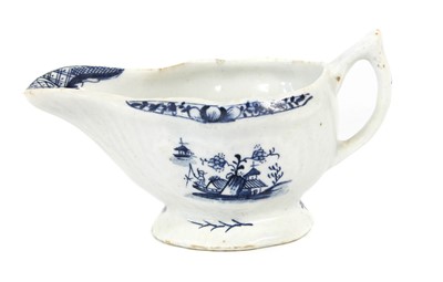 Lot 34 - A Lowestoft Porcelain Butterboat, circa 1770,...