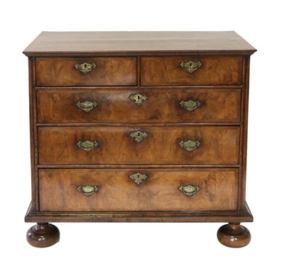 Lot 326 - A Queen Anne Walnut, Featherbanded and...