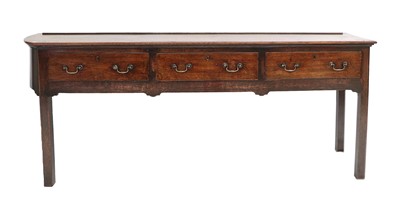 Lot 276 - A George III Oak Dresser Base, 3rd quarter...