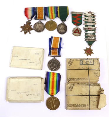 Lot 5 - A First World War Group of Four Medals,...