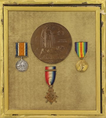 Lot 7 - A First World War Mons Casualty Group, awarded...