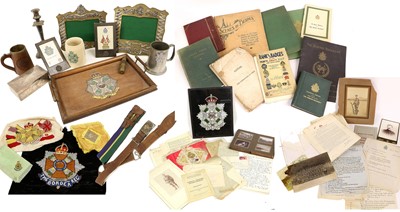Lot 71 - A Collection of Militaria Relating to The...
