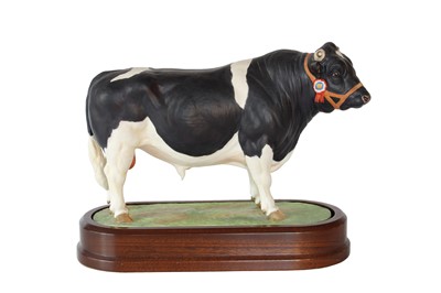 Lot 2211 - Royal Worcester British Friesian Bull "Terling...