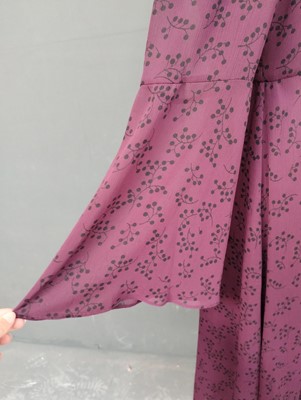 Lot 1055 - LK Bennett Wool Coat in a textured plum colour...