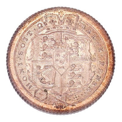 Lot 39 - George III, Sixpence 1816 (S.3791), toned and...