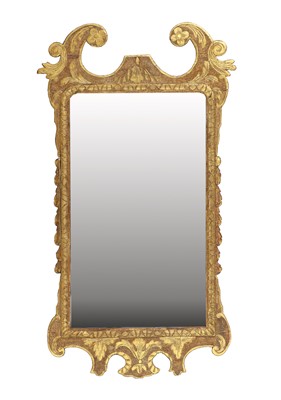 Lot 391 - A George II Carved Giltwood Mirror, circa 1740,...