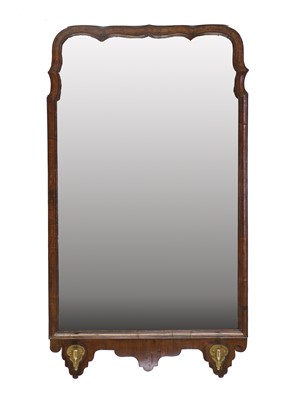 Lot 313 - A George II Walnut Framed Mirror, circa 1750,...