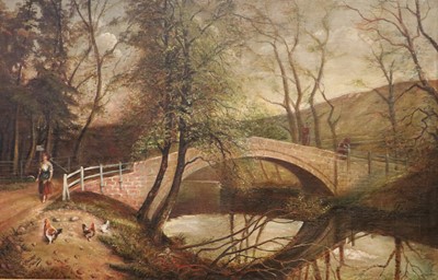 Lot 1144 - A Walker (19th century) Country landscape with...