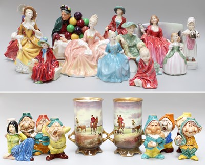 Lot 186 - A Collection of Royal Doulton Figures,...