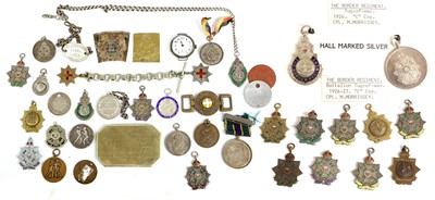 Lot 76 - A Collection of Sports Badges, Sports Medals...