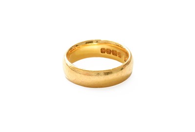 Lot 416 - A 22 Carat Gold Band Ring, finger size I