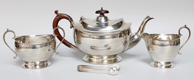 Lot 13 - A Three-Piece George V Silver Tea-Service, by...