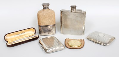 Lot 70 - A Collection of Assorted Silver, including two...