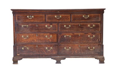 Lot 277 - A George III Oak and Mahogany-Crossbanded Mule...