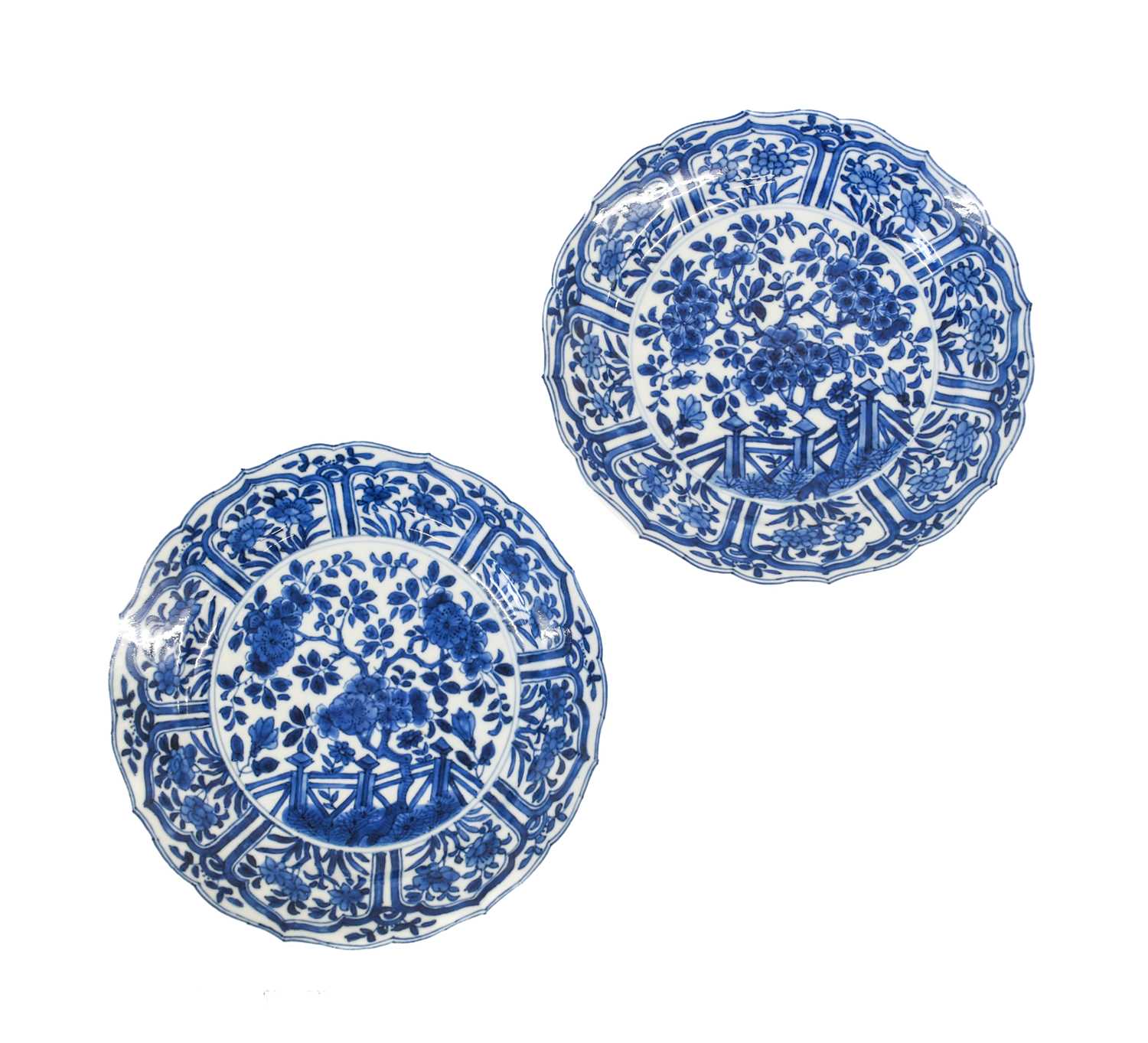 Lot 135 - A Pair of Chinese Porcelain Plates, Kangxi, of...