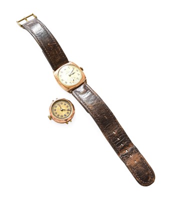 Lot 400 - A 9 Carat Gold Record Wristwatch and a Lady's...