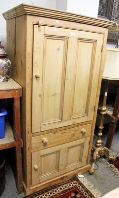 Lot 1170 - A Victorian Style Pine Housekeepers Cupboard,...