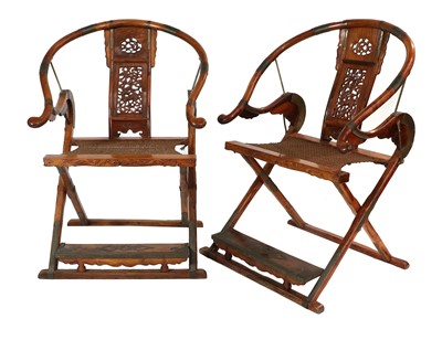 Lot 777 - A Pair of 20th Century Chinese Hardwood...