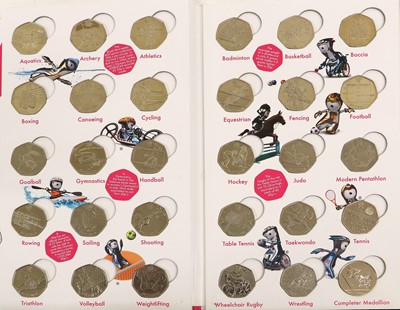 Lot 305 - The Official London 2012 50p Sports Collection...