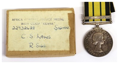 Lot 9 - An Africa General Service Medal (Elizabeth II),...