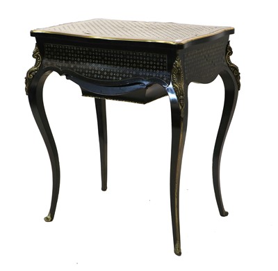 Lot 336 - A Late 19th Century French Ebonised and...