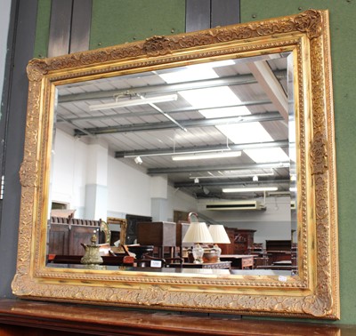 Lot 1288 - A Large Gilt Framed Rectangular Hanging Mirror,...