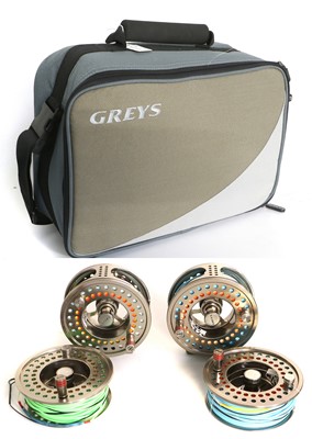 Lot 4177 - Two Greys G-Tec 410 Salmon Reels